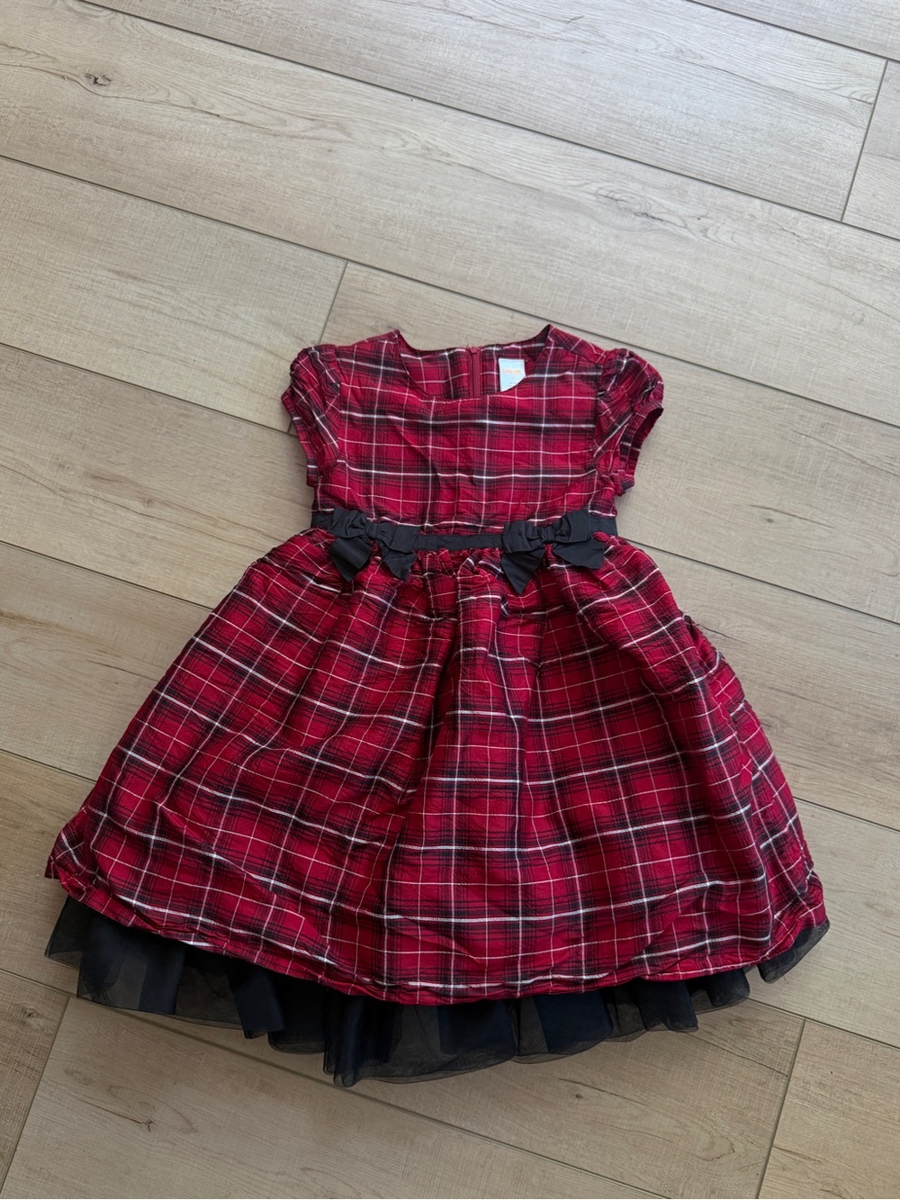 Gymboree Red Plaid Holiday Dress Girls Size 6
